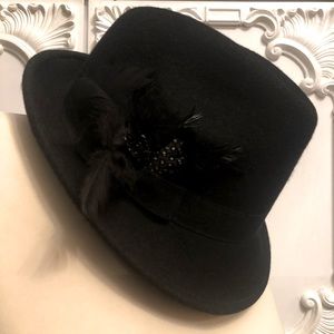 Black Wool Hat